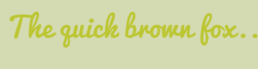 Image with Font Color BCC632 and Background Color D4DBB2